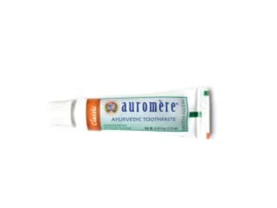 Auromere Ayurvedic Toothpaste, Classic Licorice, 0.43 fl oz/12.5 mL