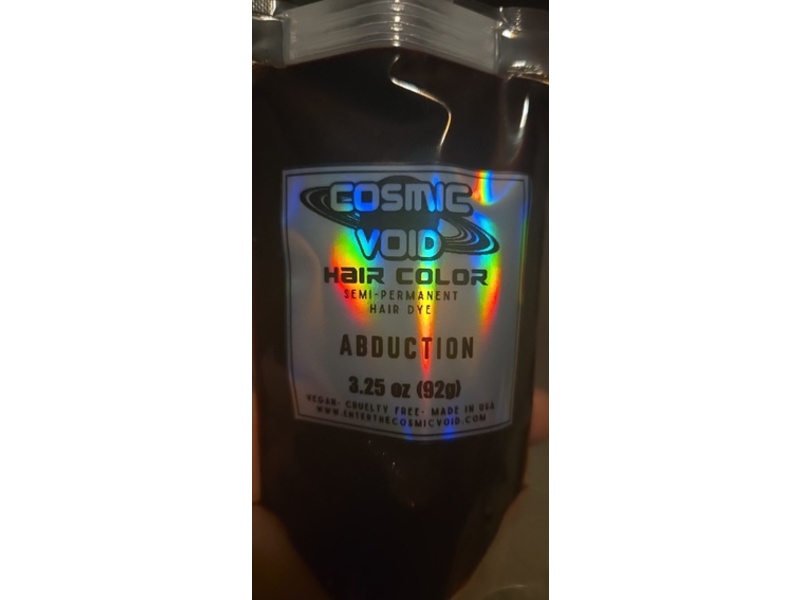 Cosmic Void Hair Color Semi-Permanent Hair Dye, Abduction, 3.25 oz/92 g