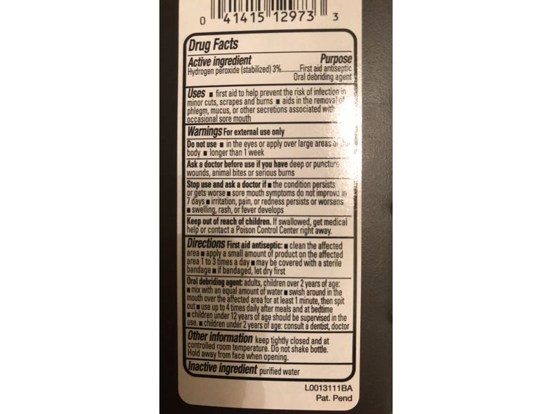 Publix Hydrogen Peroxide 3% Topical Solution Usp, 32 fl oz/946 mL
