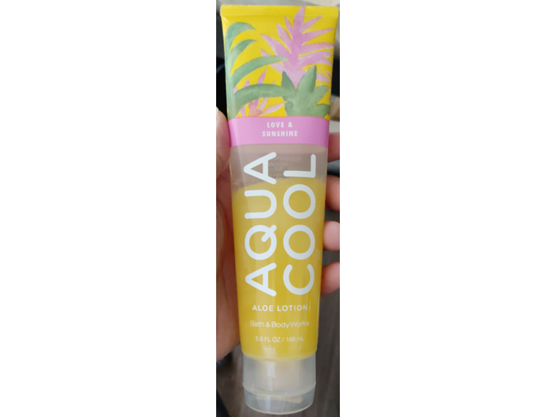 Bath & Body Works Aqua Cool Aloe Gel Lotion, Love & Sunshine, 5.6 fl oz/166 mL