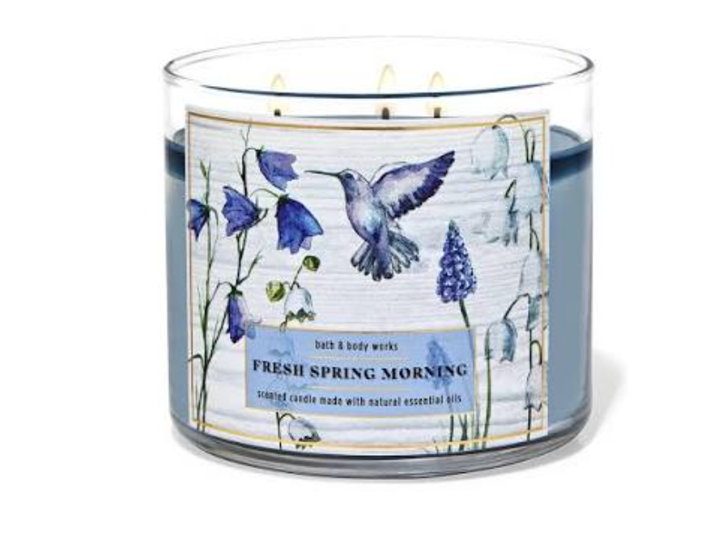 Bath & Body Works Scented Candle, Fresh Spring Morning, 14.5 oz/411 g