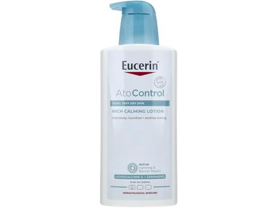 Eucerin AtoControl Rich Calming Lotion, Licochalcone A + Ceramides, 400 mL