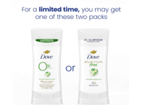 Dove Aluminum Free Deodorant, Cucumber & Green Tea, 2.6 oz/74 g - thumbnail 2