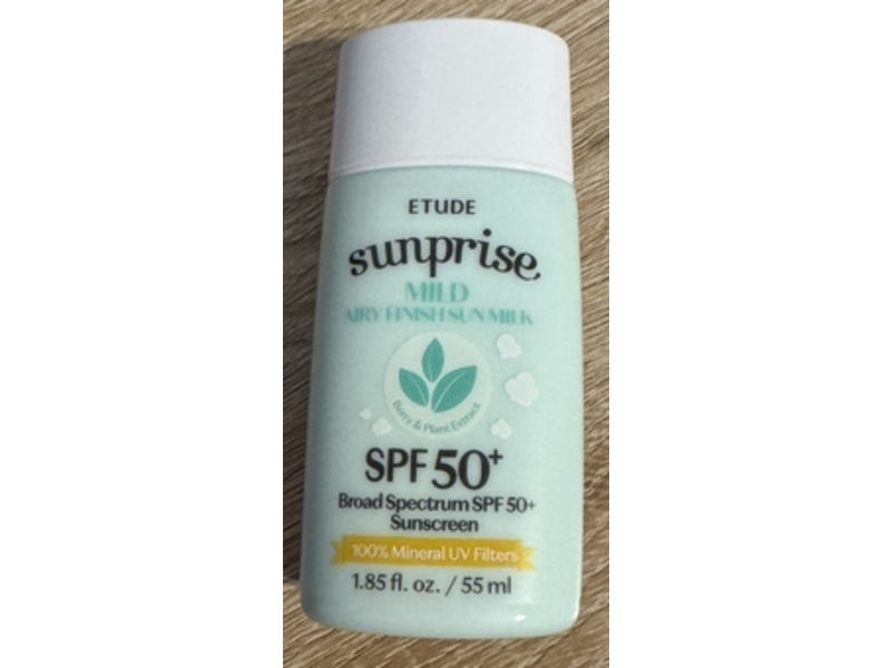 Etude Sunprise Mild Airy Finish Sun Milk Sunscreen, SPF 50+, 1.85 fl oz/55 mL