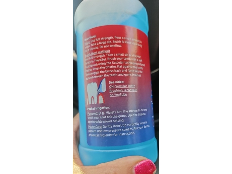 OraTec Therasol Oral Rinse, 16 fl oz/473 mL