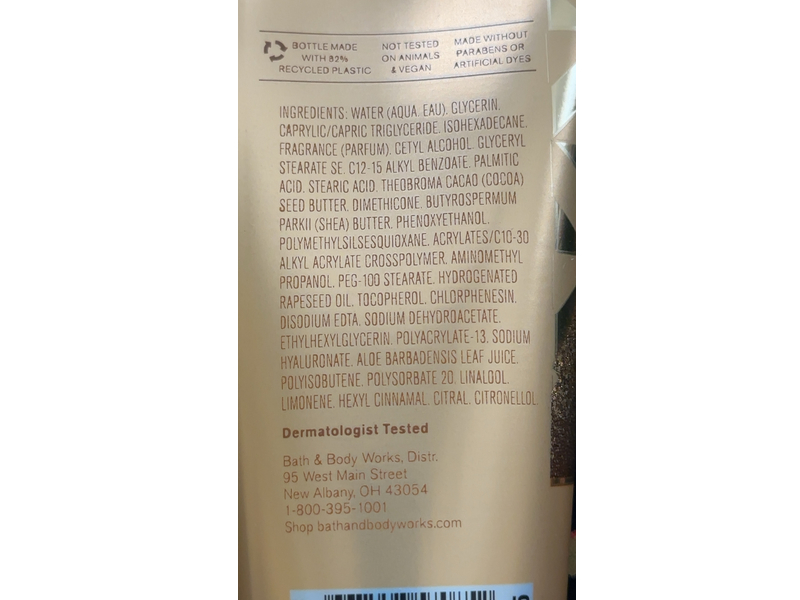 Bath & Body Works Ultimate Hydration Body Cream, Golden Berry Mistletoe, 2.5 oz/70 g