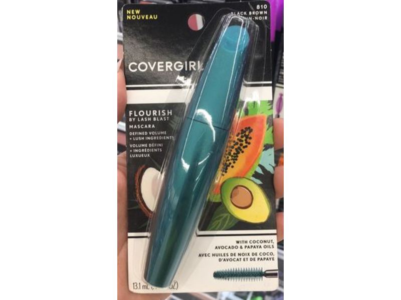 CoverGirl Flourish Blast Mascara, Black Brown 810, 0.4 oz/13.1 mL
