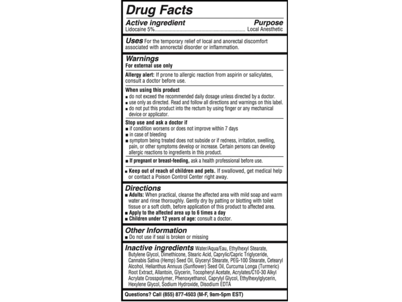 Hempvana Strength Pain Relief Cream, 3 oz/35 g