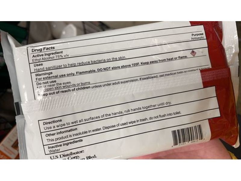 Viloe Hand Sanitizer Wipes, 75% Alcohol, 40 Count