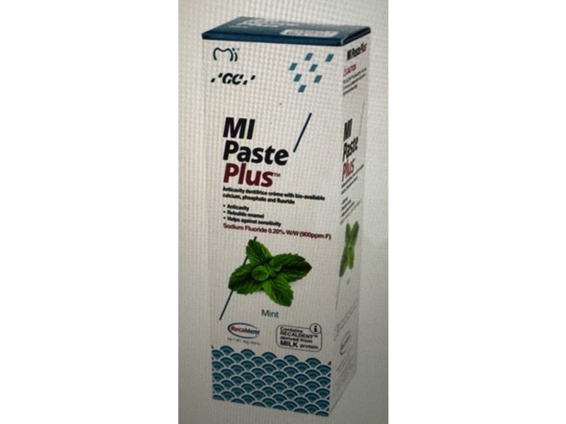 GC MI Paste Plus Fluoride Paste, Mint, 40 g/35 mL