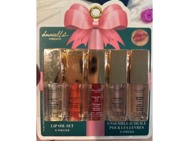 Danielle Creations Lip Oil Set, 0.13 fl oz/4 mL, Set Of 5