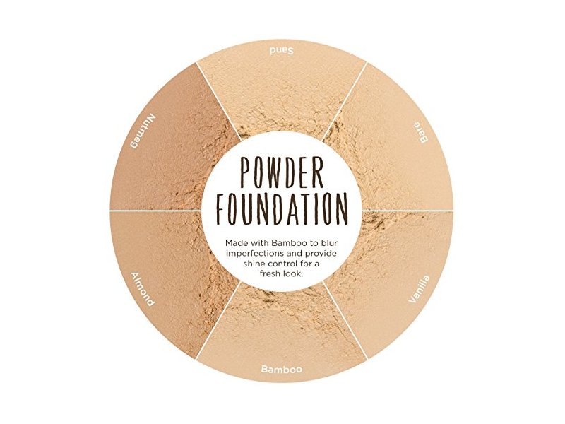 Burt's Bees Mattifying Powder Foundation, Bamboo,1110 Vanilla, 0.3 oz