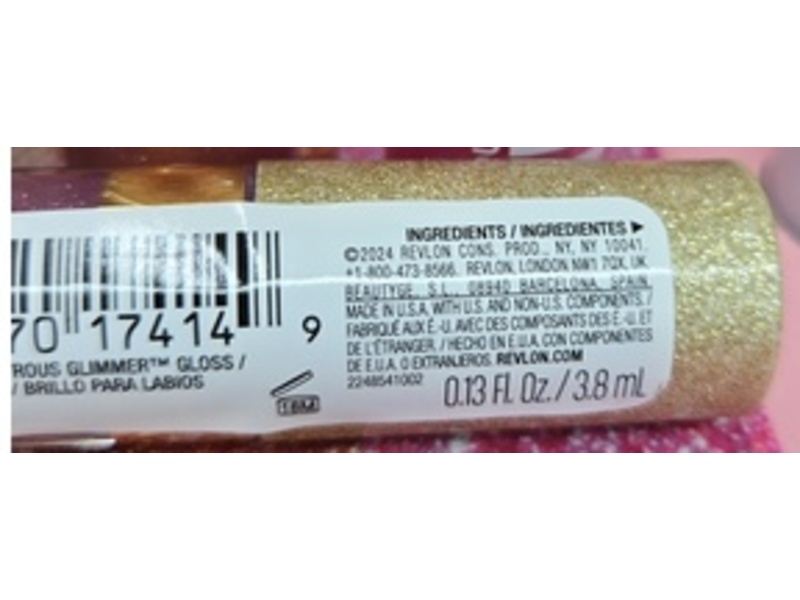 Revlon Super Lustrous Glimmer Gloss, 002 Pink Prisma, 0.13 fl oz/3.8 mL