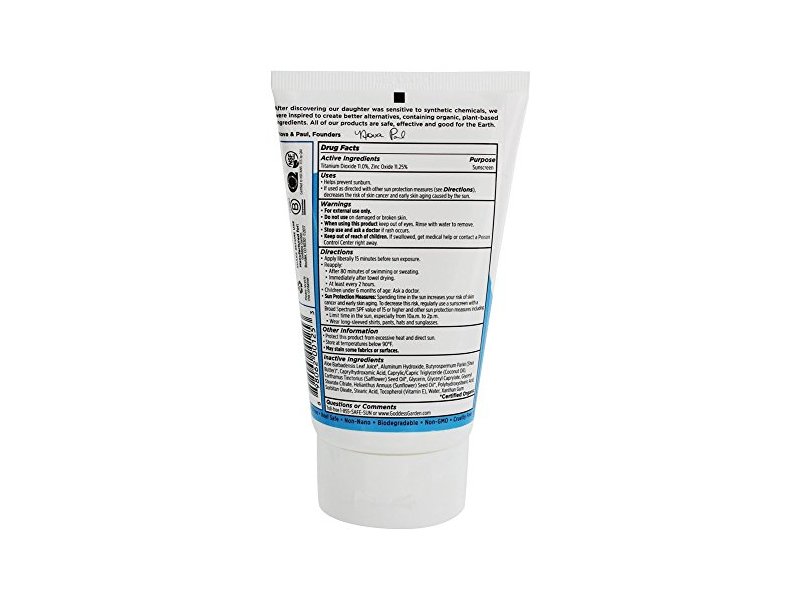 Goddess Garden Sports Natural Mineral Sunscreen, SPF 50, 3.4 oz.