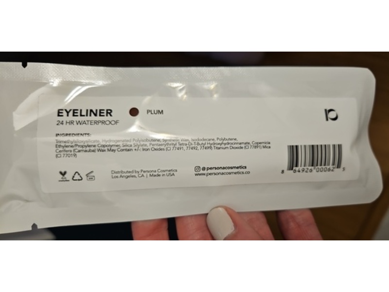 Persona Waterproof Eyeliner, Plum, 0.042 oz/1.2 g