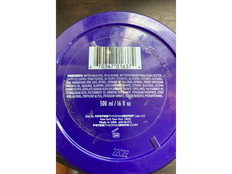 Peter Thomas Roth Body Moisturizing Treatment, Retinol Fusion PM, 16 fl oz/500 mL