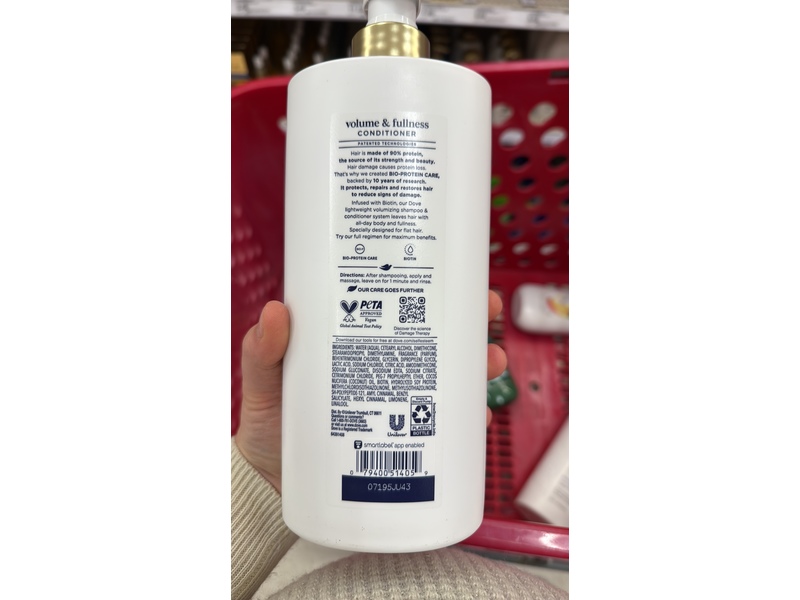 Dove Volume & Fullness Damage Therapy Conditioner, 28 fl oz/828 mL