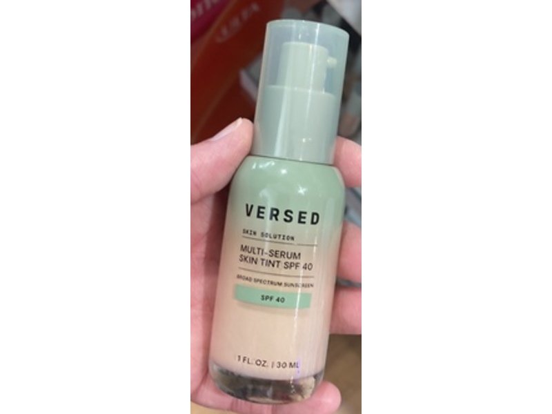 Versed Skin Solution Multi-Serum Skin Tint, SPF 40, 3P Light Peach, 1 fl oz/30 mL