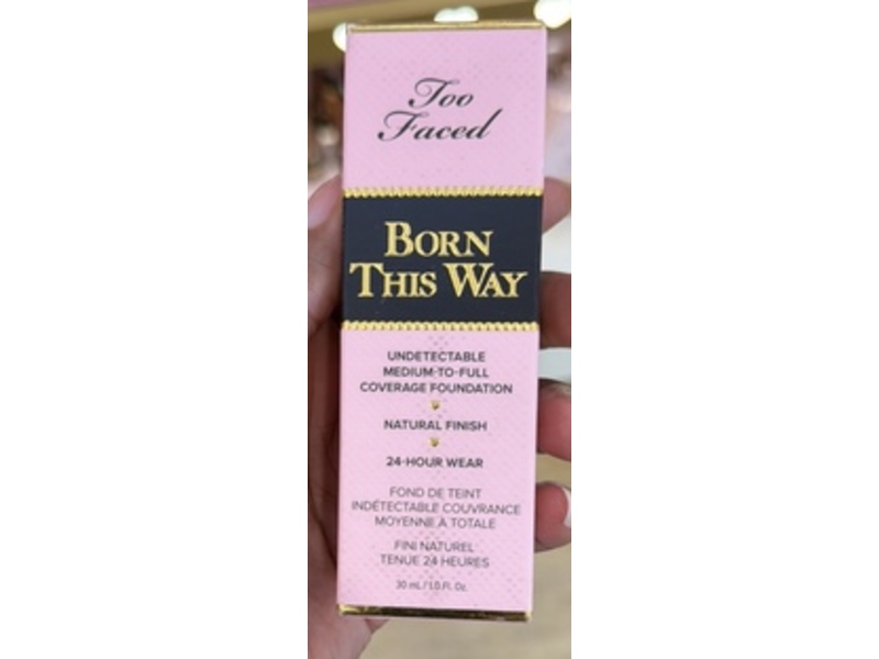 Too Faced Born This Way Natural Finish Foundation, 17 Honey, 1.01 fl oz/30 mL