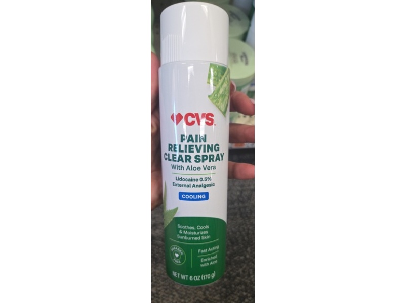 CVS Pain Relieving Clear Spray, Cooling, 6 oz/170 g