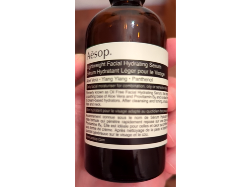 Aesop Lightweight Facial Hydrating Serum, Aloe Vera, Ylang Ylang & Panthenol, 3.3 oz/100 mL