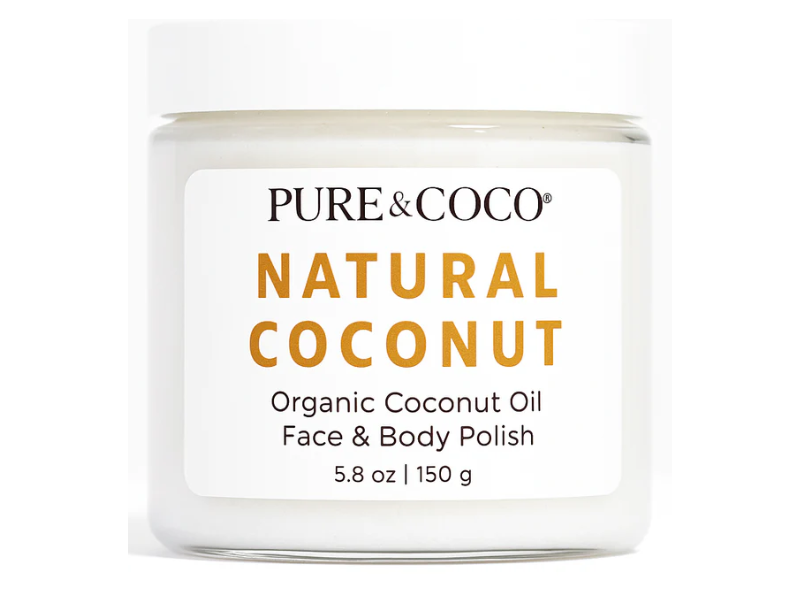 Pure & Coco Face & Body Polish, Natural Coconut, 5.8 oz/150 g