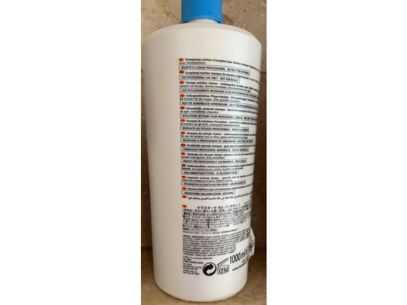 Kerastase Nutritive Bain Satin No.1 Nutrition Shampoo, Irisome, 34 fl oz/1000 mL