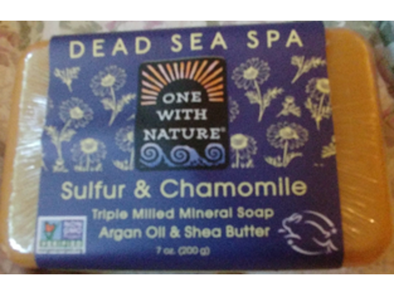 One With Nature Bar Soap, Chamomile & Sulfur, 7 oz/200 g