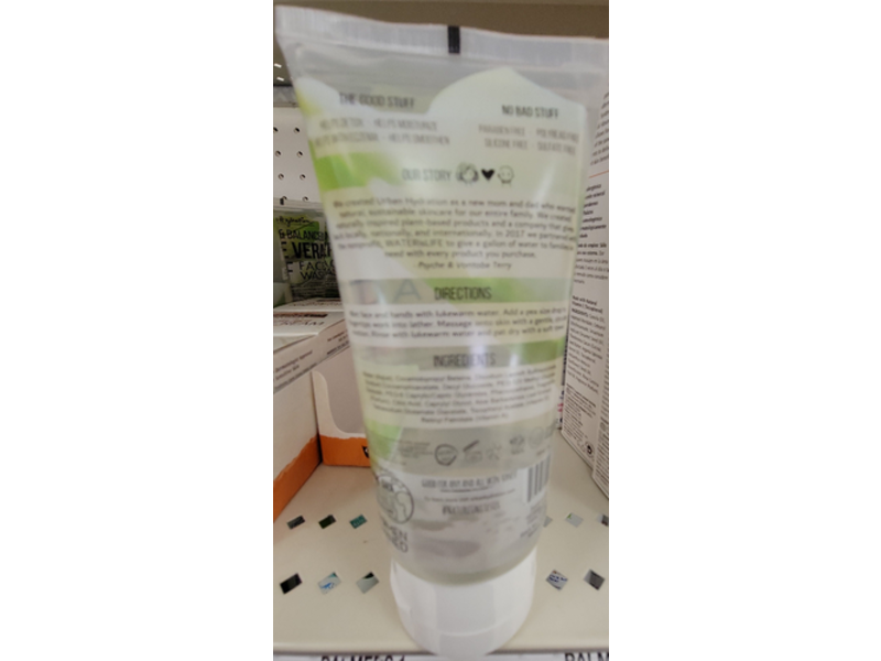 Urban Hydration Bright & Balanced Face Wash, Aloe Vera Leaf, 6.0 fl oz/180 mL