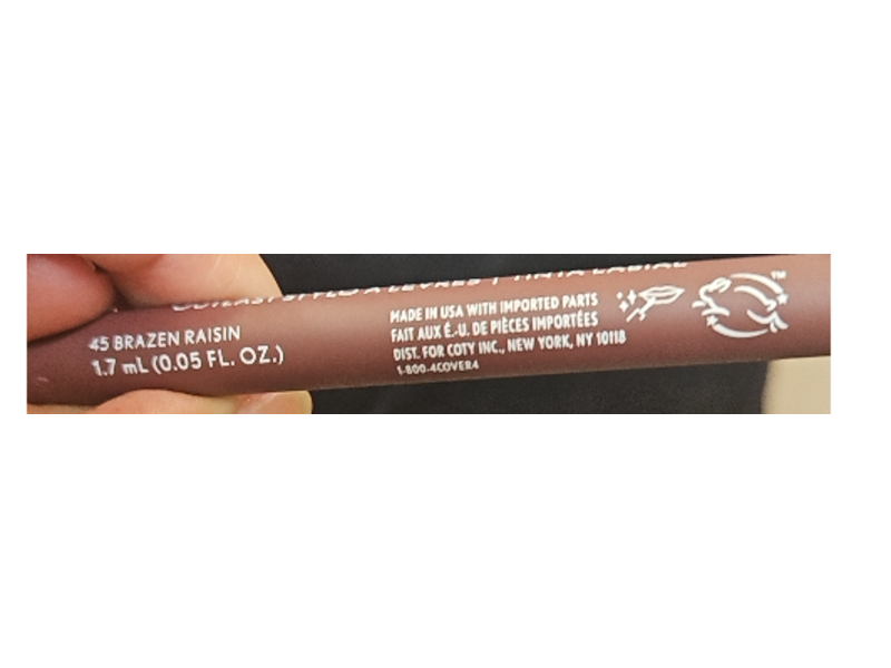 Covergirl Outlast Lipstain, 45 Brazen Raisin, 0.05 fl oz/1.7 mL