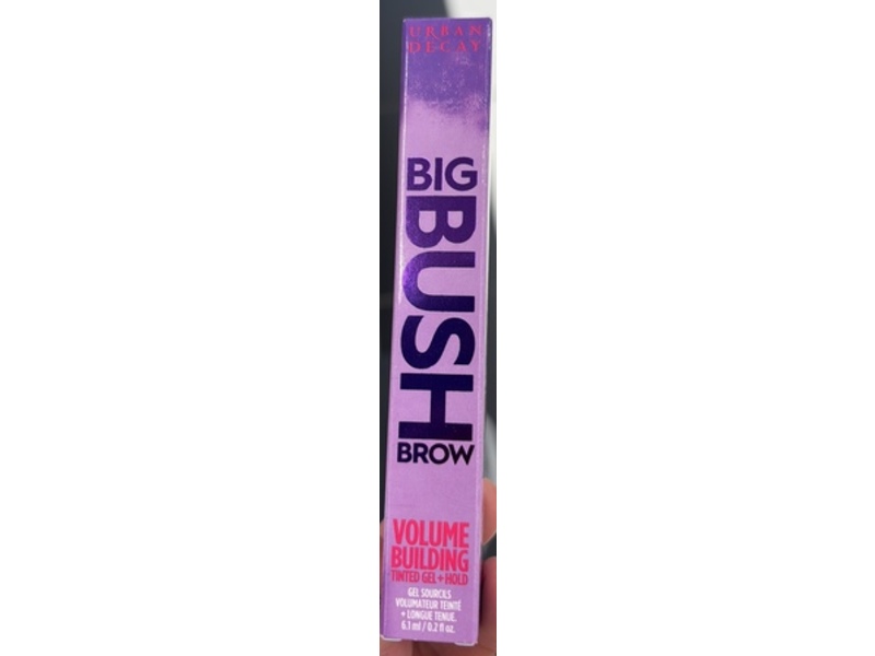 Urban Decay Big Bush Volumizing Tinted Eyebrow Gel, Dark Drapes, 0.2 fl oz/6.1 mL
