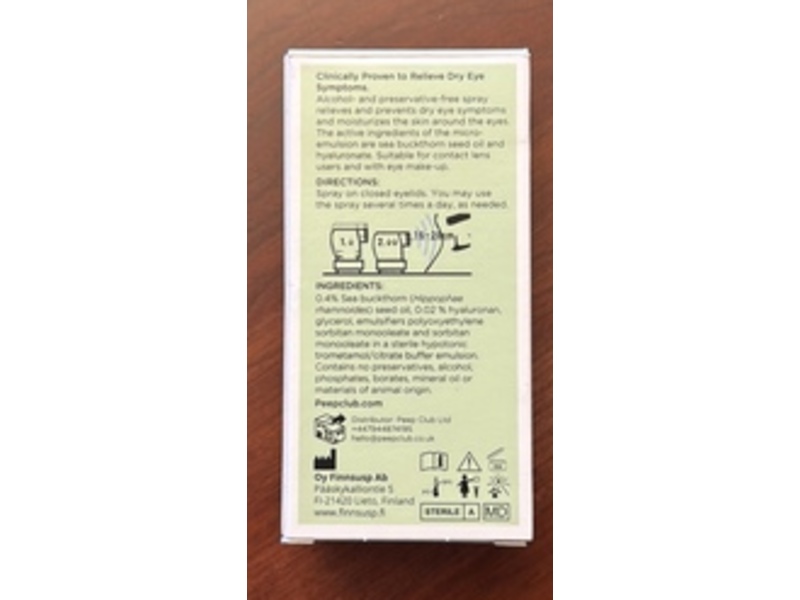 Peep Club Instant Relief Eye Spray, 17mL