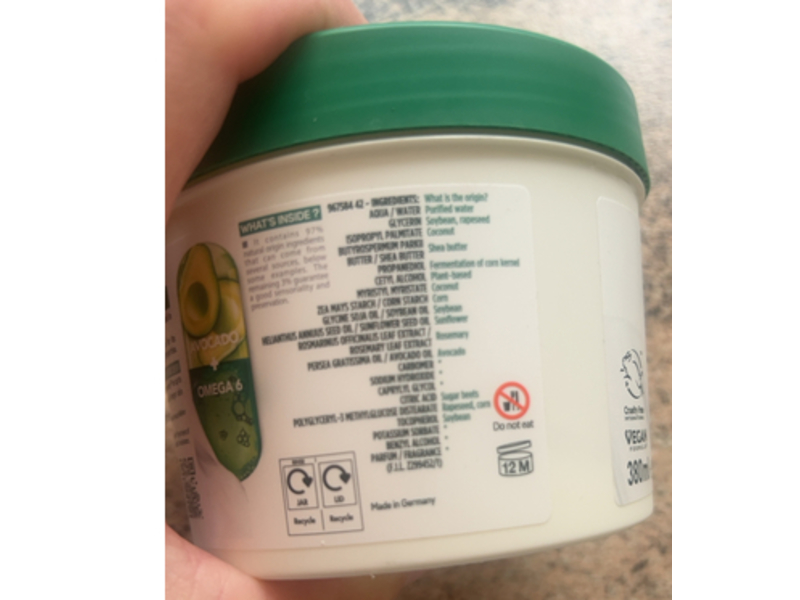 Garnier Body Superfood Nourishing Cream, Avocado & Omega 6, 380 mL