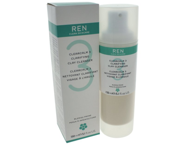 Ren Clearcalm 3 Clarifying Clay Cleanser, 5.1 fl oz/150 mL