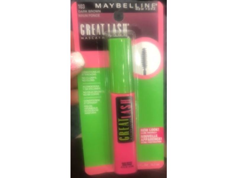 Maybelline New York Great Lash Mascara, 103 Dark Brown, 0.43 fl oz/12.7 mL