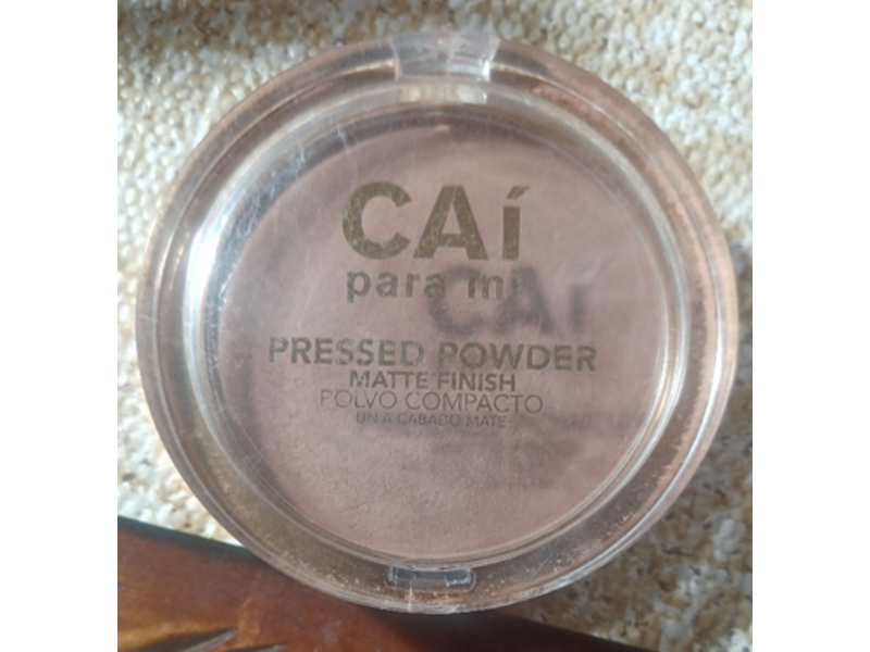 CAI Para Mi Matte Finish Pressed Powder, Coffee, 0.35 oz/9.923 g