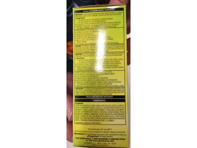 Garnier Nutrisse Nourishing Hair Color Creme, 22 Intense Blue Black, One Application