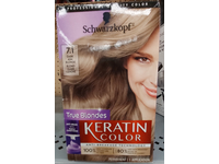 Schwarzkopf Keratin Color Permanent Hair Color, 7.1 Dark Ash Blonde - thumbnail 2