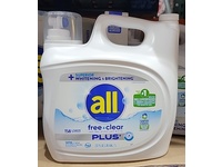 all Plus+ Liquid Detergent, Free & Clear, 158 Loads, 237 fl oz/7 L - Image 3