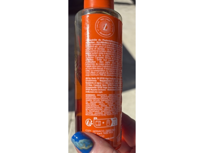 Lancaster Sun Beauty Dry Body Oil, SPF 50, 150 mL