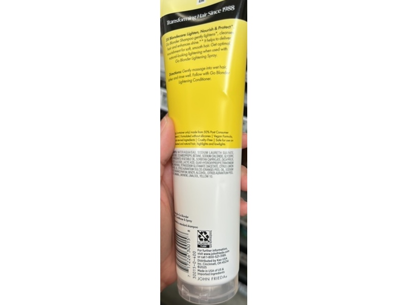 John Frieda Go Blonder Lightening Shampoo, 10 fl oz/295 mL