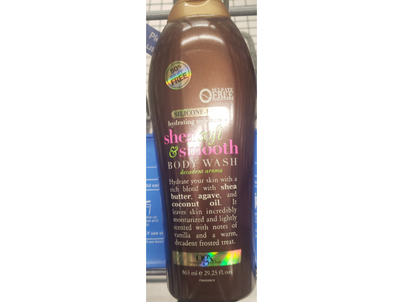 OGX Shea Soft & Smooth Body Wash, 29.25 fl oz/865 mL