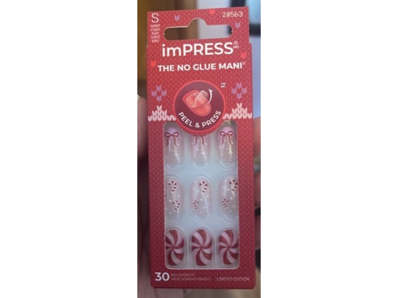 imPRESS Holiday Press On Nails, Be Merry, 30 Count