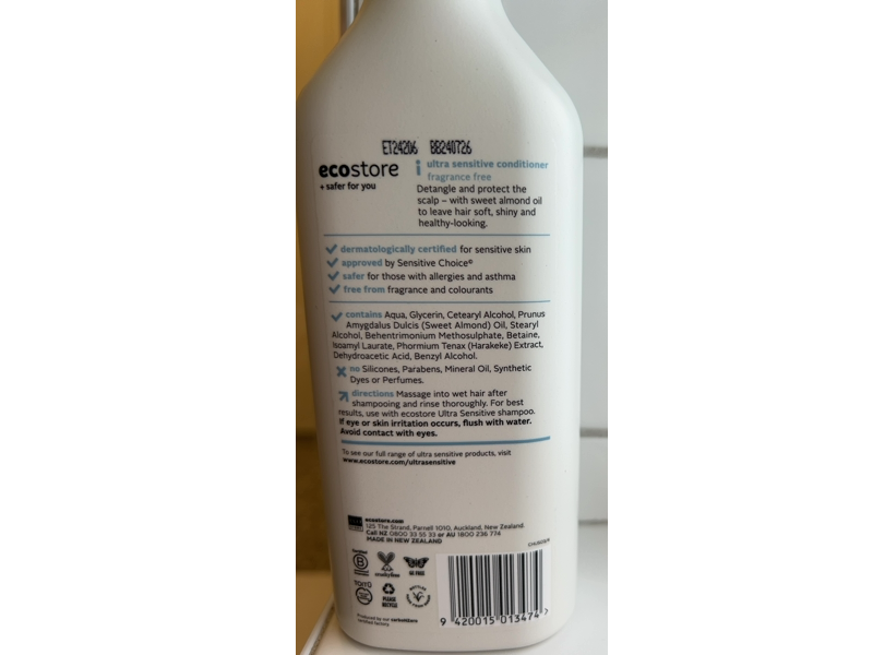 Ecostore Ultra Sensitive Conditioner, 11.8 fl oz/350 mL