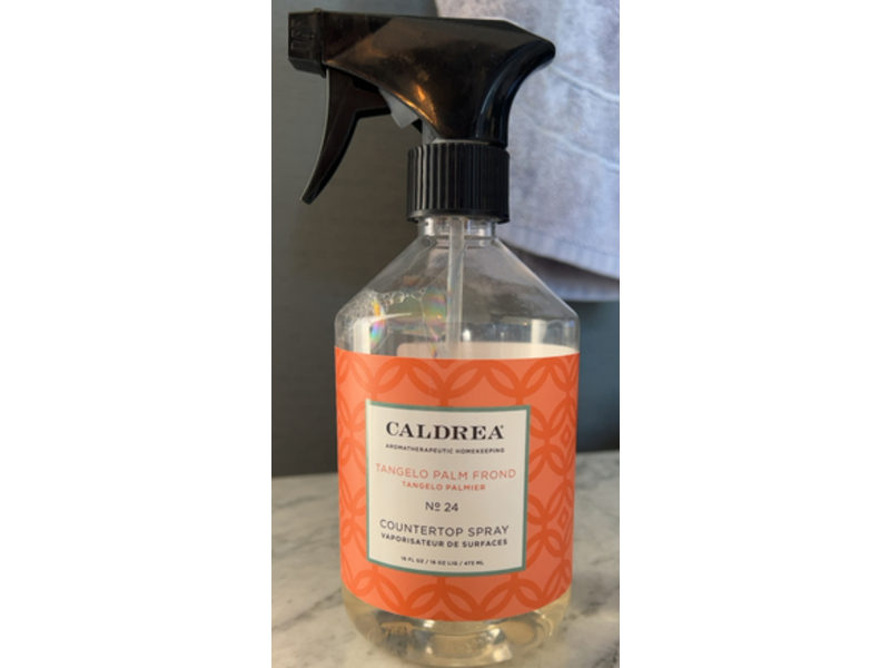 Caldrea CounterTop Spray Cleaner, Tangelo Palm Frond, 16 fl oz/473 mL