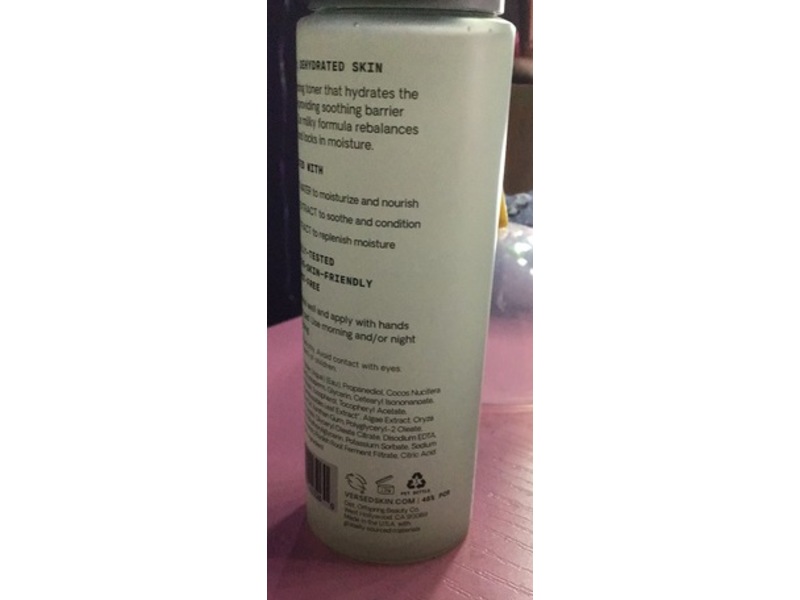 Versed Skin Soothe Hydrating Milky Toner, 4 fl oz/120 mL