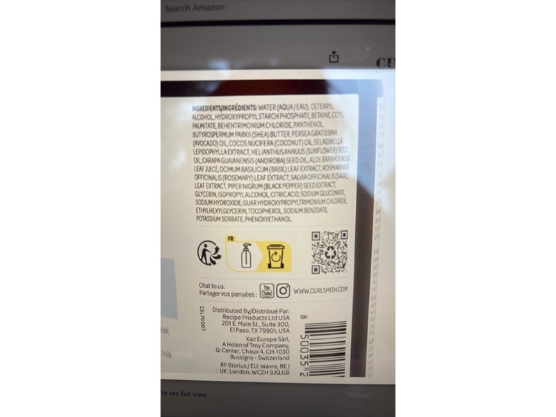 CurlSmith Conditioner, 12 fl oz/355 mL