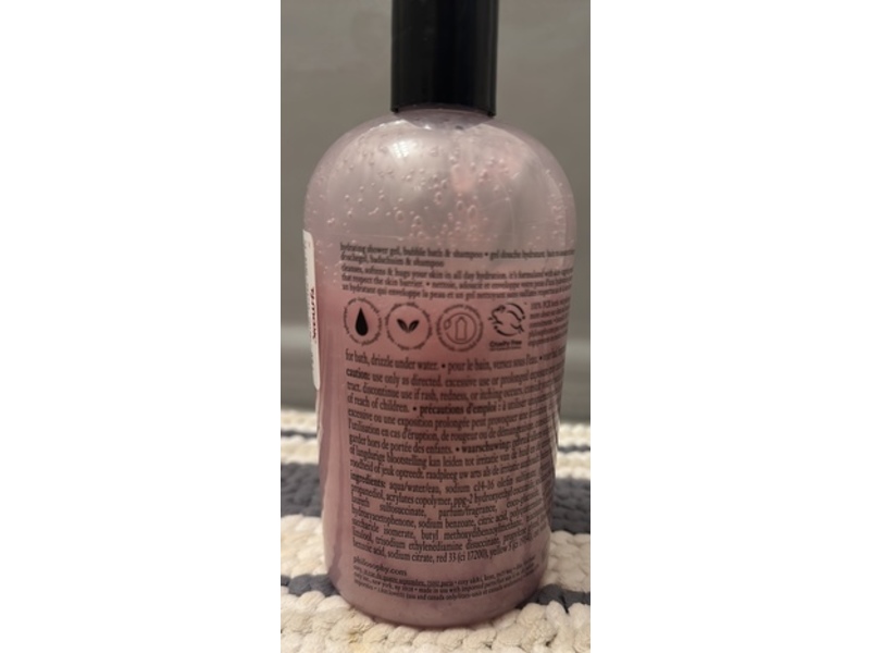 Philosophy Shower Gel, Sweet Vanilla Fig, 16 fl oz/480 mL