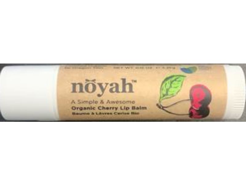 Noyah Lip Balm, Cherry, 0.15 oz/4.25 g