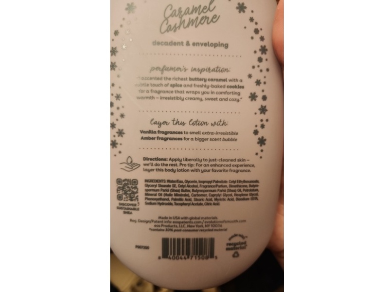 Eos 24H Moisture Body Lotion, Caramel Cashmere, 16 fl oz/473 mL